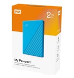 WD My Passport 2TB, modrá